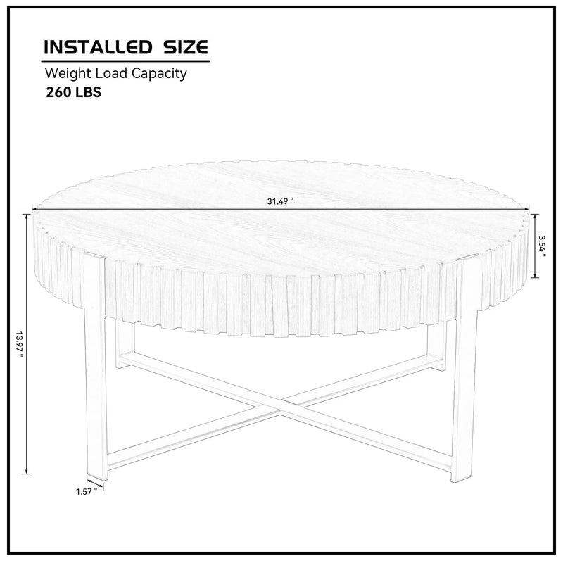 Modern Handcraft Drum Coffee Table by HouseOfZazla