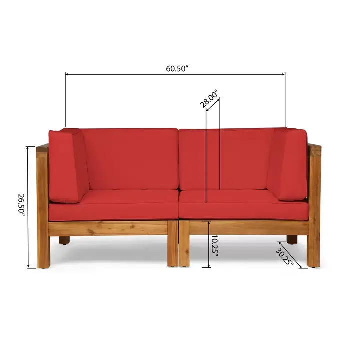 Brava X-Back Loveseat by HouseOfZazla