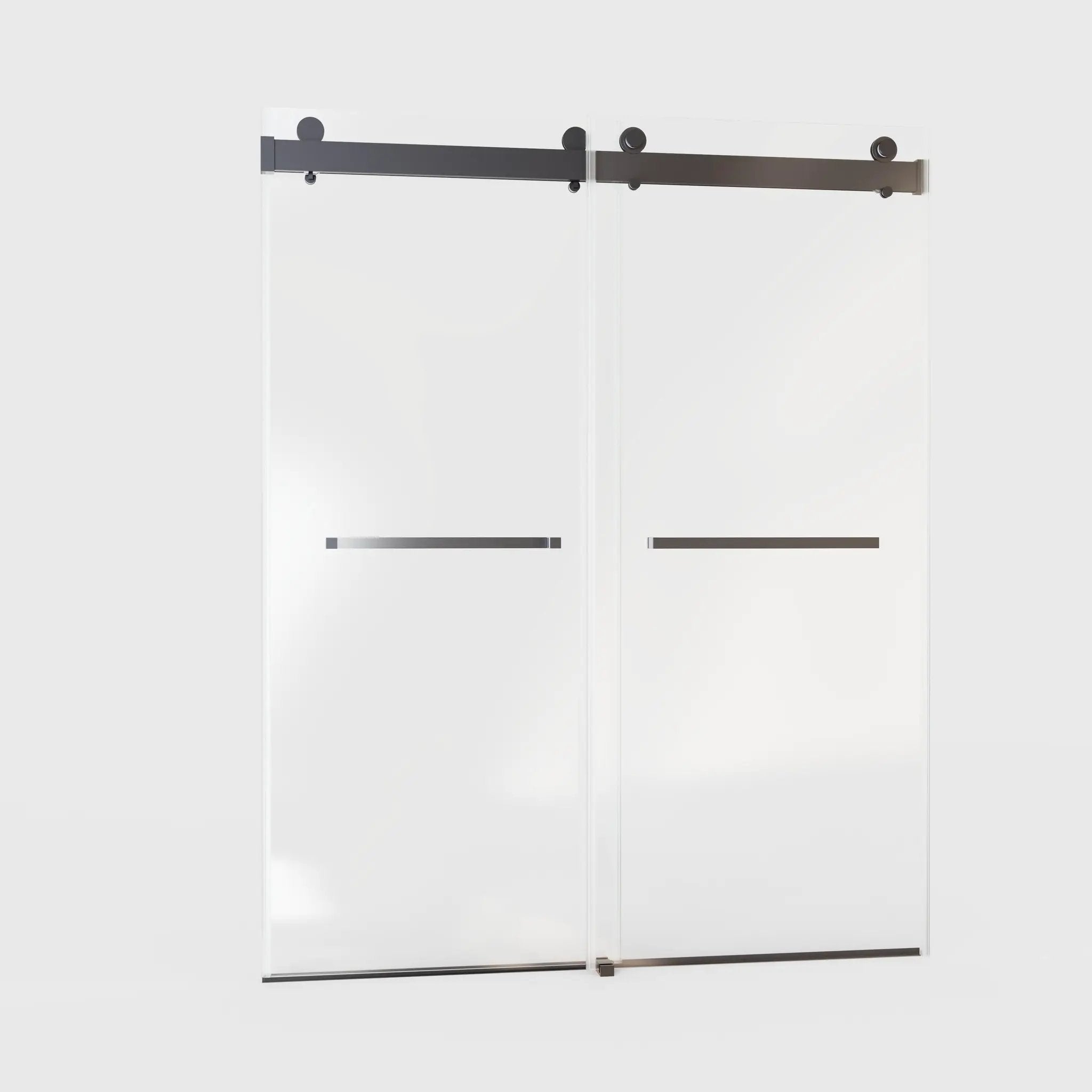 56-60"W x 76"H Frameless Double Sliding Soft-Close Shower Door by HouseOfZazla