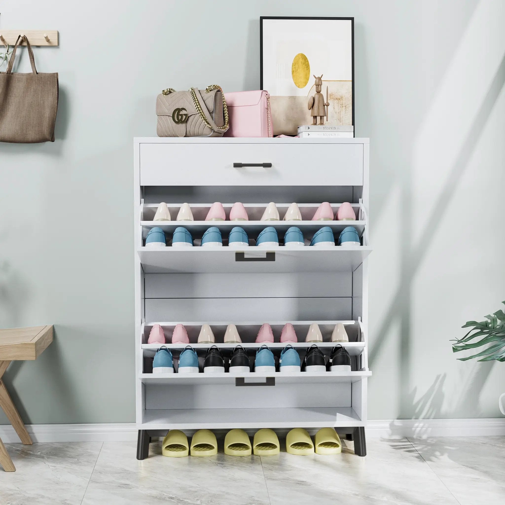 Shoe Storage Cabinet for Entryway by HouseOfZazla