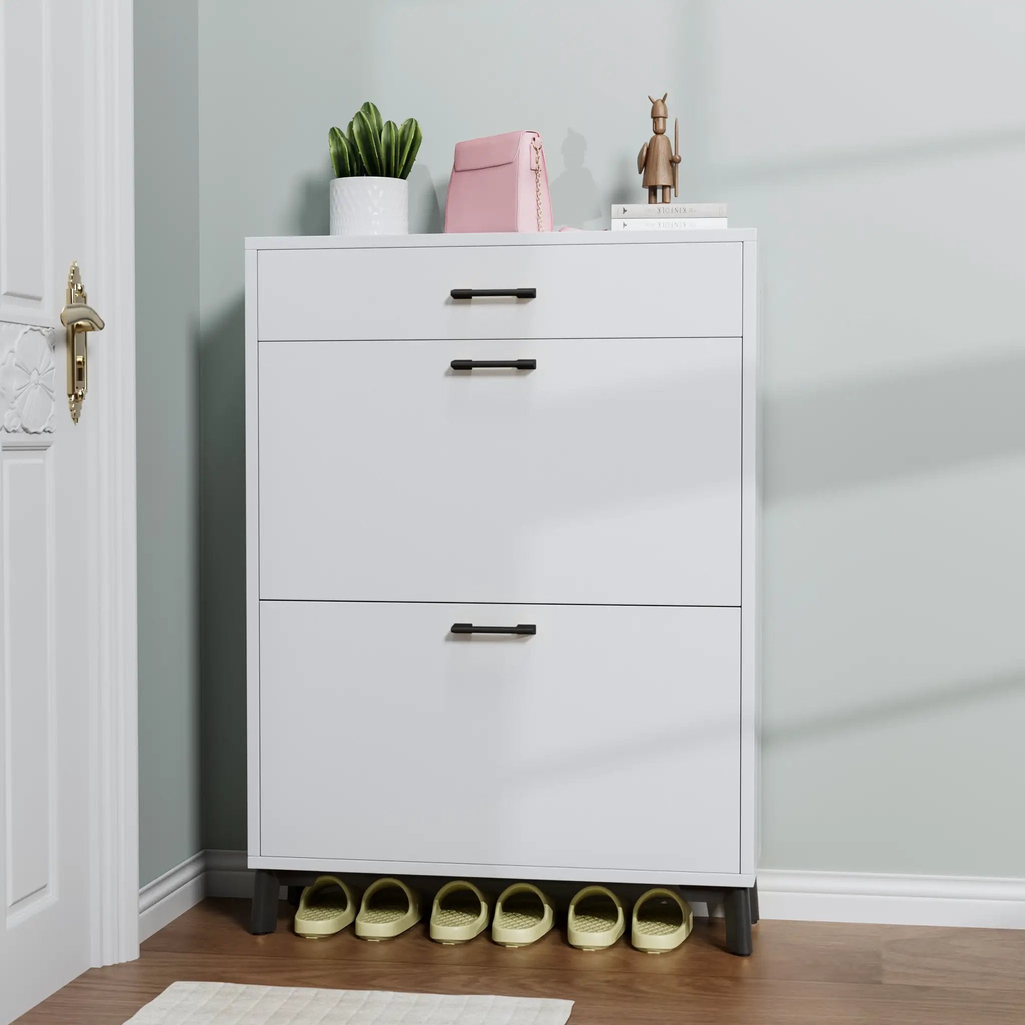 Shoe Storage Cabinet for Entryway by HouseOfZazla