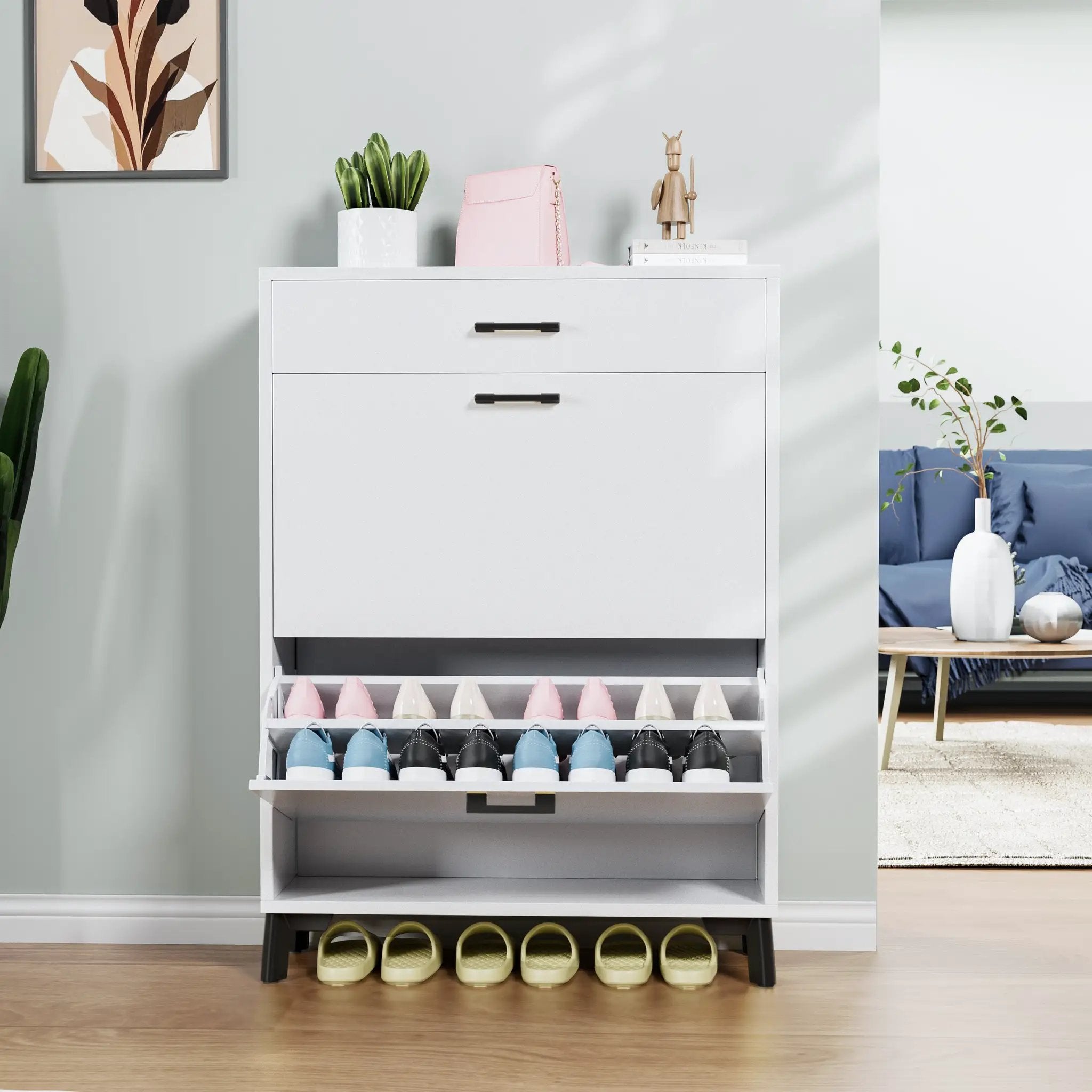 Shoe Storage Cabinet for Entryway by HouseOfZazla