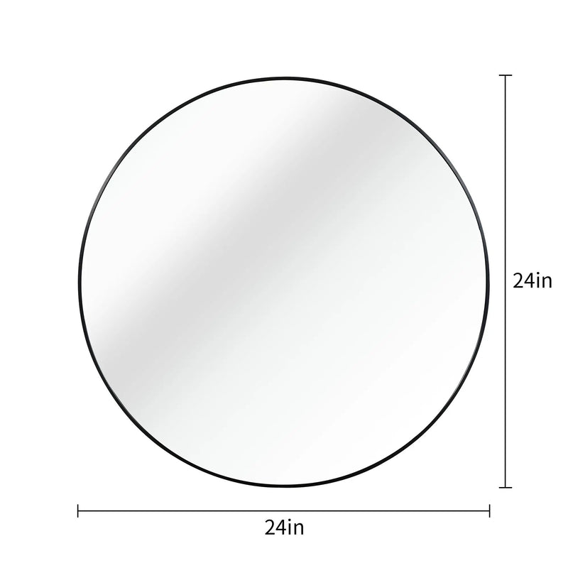 24 Inch Round Bathroom Mirror by HouseOfZazla