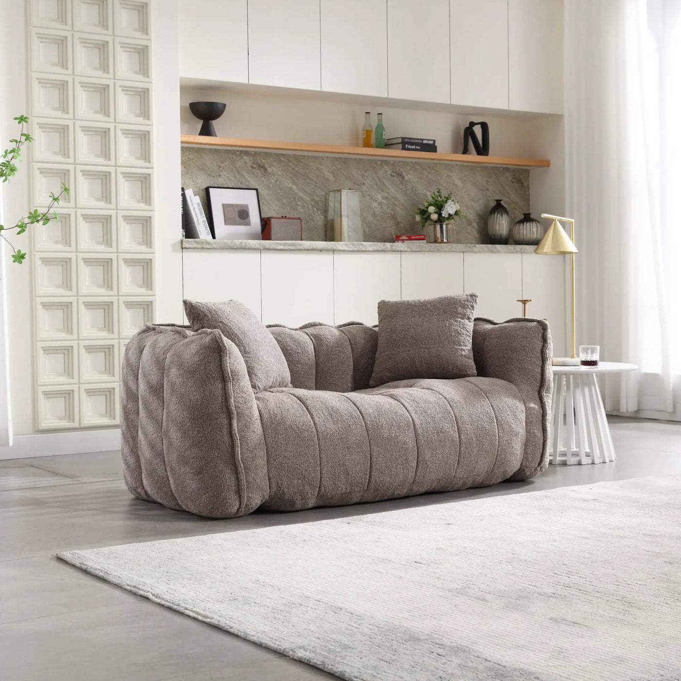 Soft Beanbag Chair with High Resilience Foam Core by HouseOfZazla