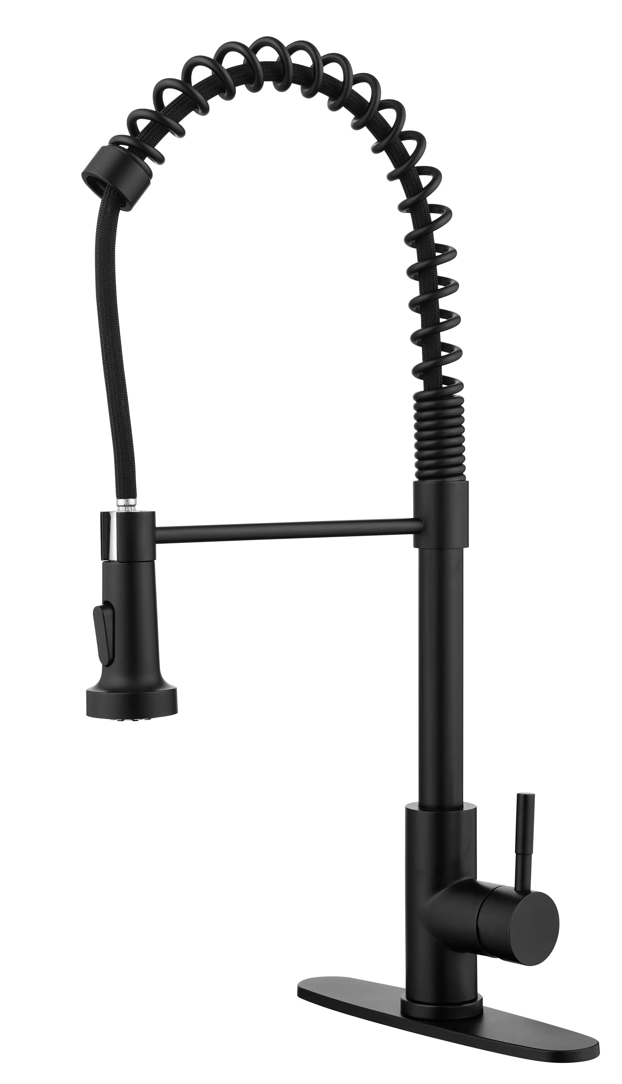 Spring Kitchen Faucet with Pull-Out Sprayer by HouseOfZazla