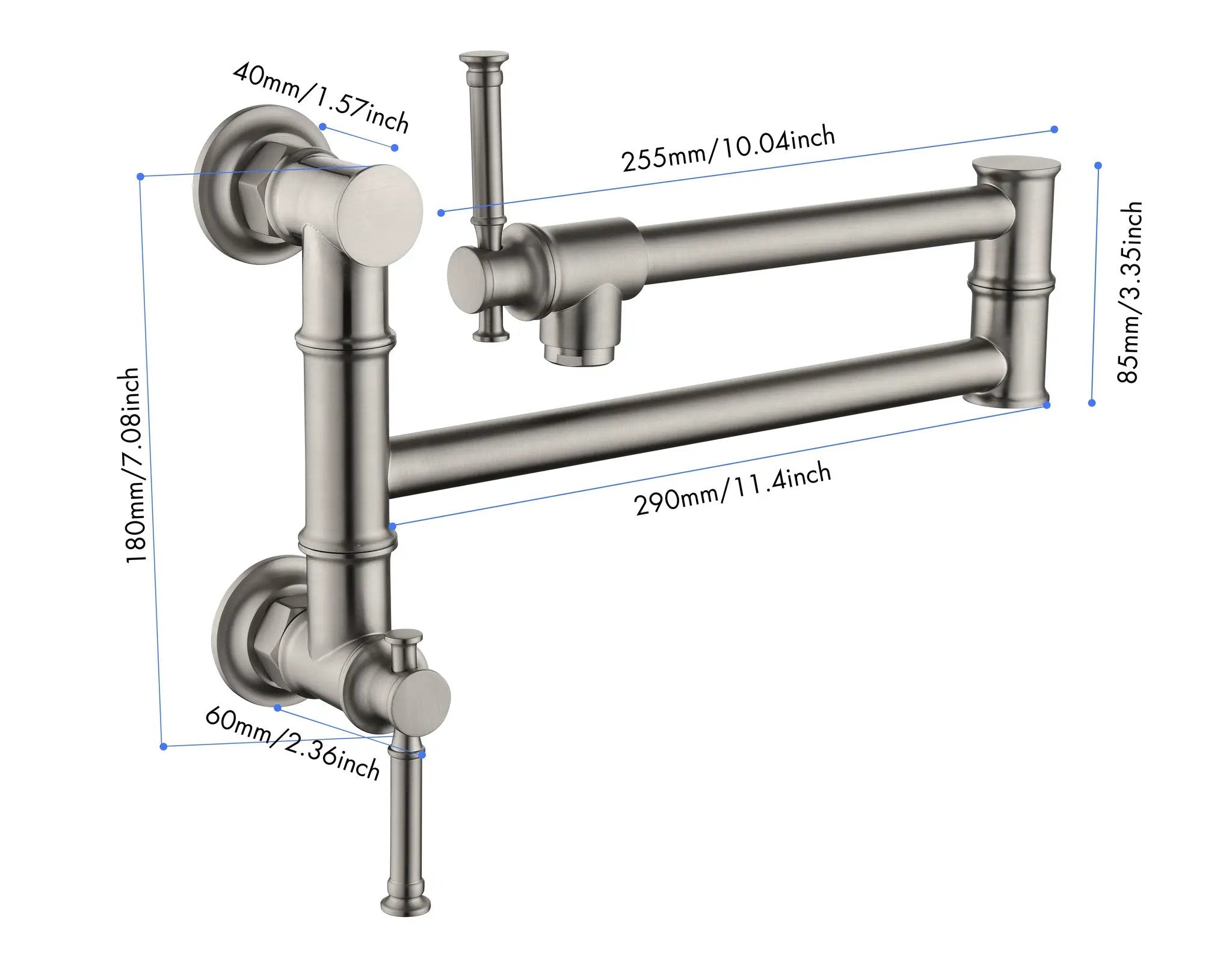 Modern Wall Mounted Pot Filler Faucet by HouseOfZazla