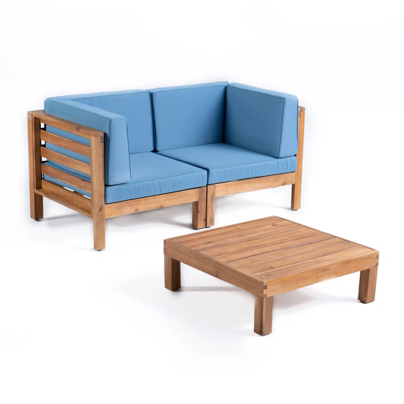 OANA 3-Piece Love Seat Set with Coffee Table by HouseOfZazla
