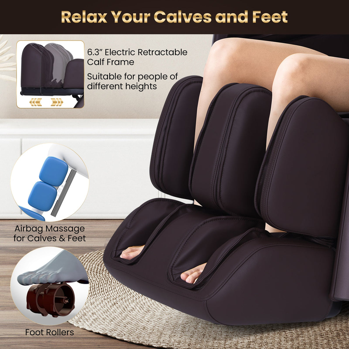 2025 Enjoyment 42 - Full Body Zero Gravity Massage Recliner with Airbags and Foot Rollers, photo 10 of 20