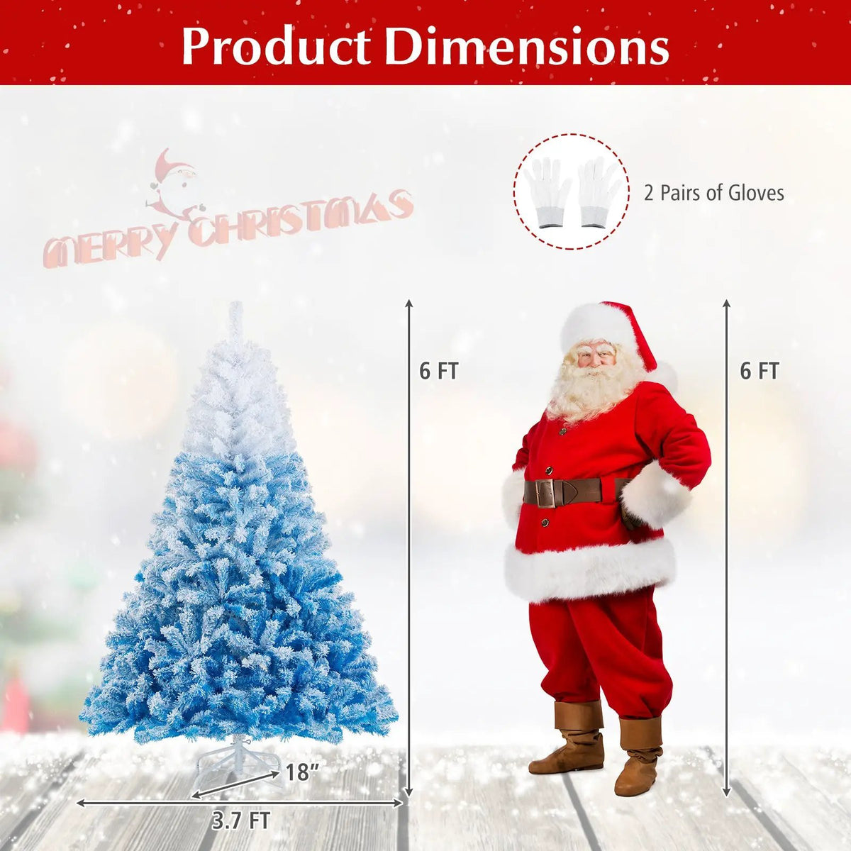 2025 New Artificial Christmas Tree with 456 Branch Tips and Folding Metal Stand, photo 31 of 32