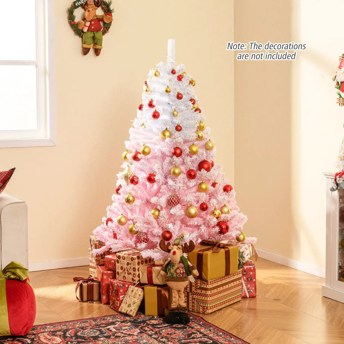 2025 New Artificial Christmas Tree with Folding Metal Stand and 456 Branch Tips, photo 20 of 32