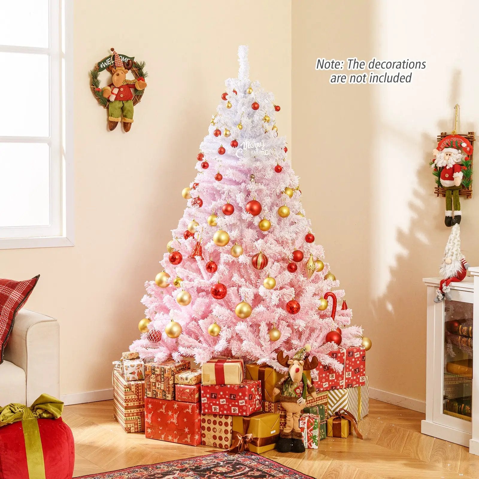 2025 New Artificial Christmas Tree with Folding Metal Stand and 456 Branch Tips by DirectDeals