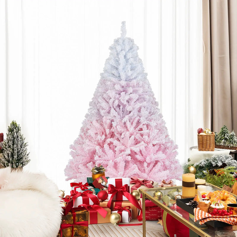 2025 New Artificial Christmas Tree with Folding Metal Stand and 456 Branch Tips by DirectDeals