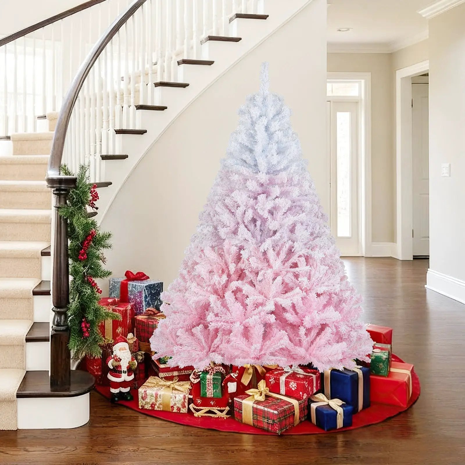2025 New Artificial Christmas Tree with Folding Metal Stand and 456 Branch Tips by DirectDeals