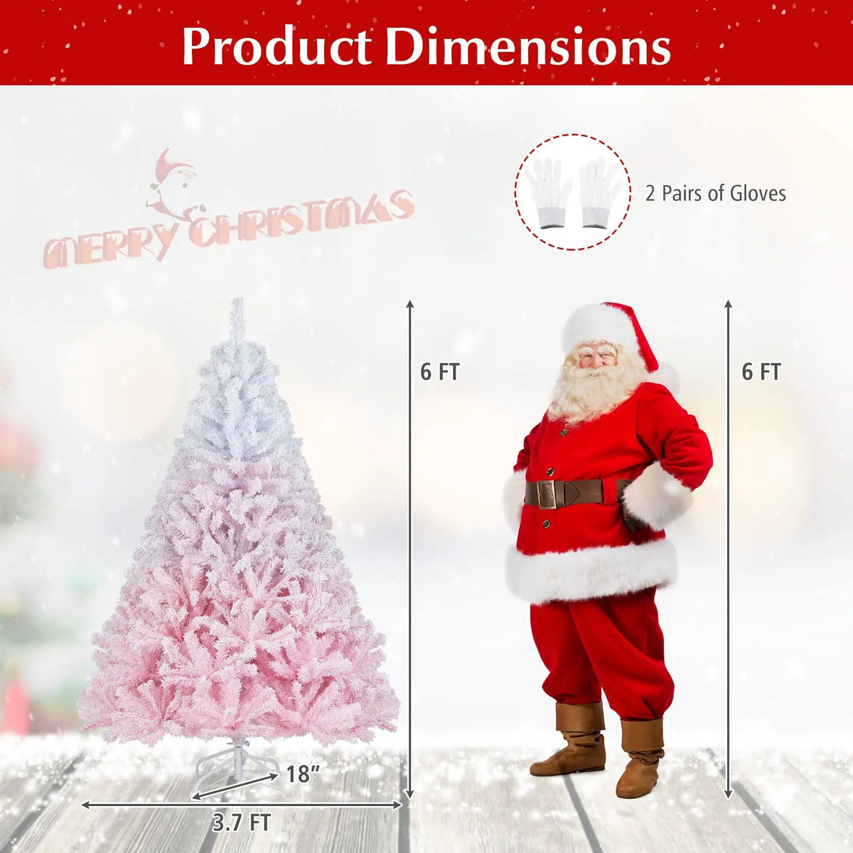 2025 New Artificial Christmas Tree with Folding Metal Stand and 456 Branch Tips, photo 31 of 32