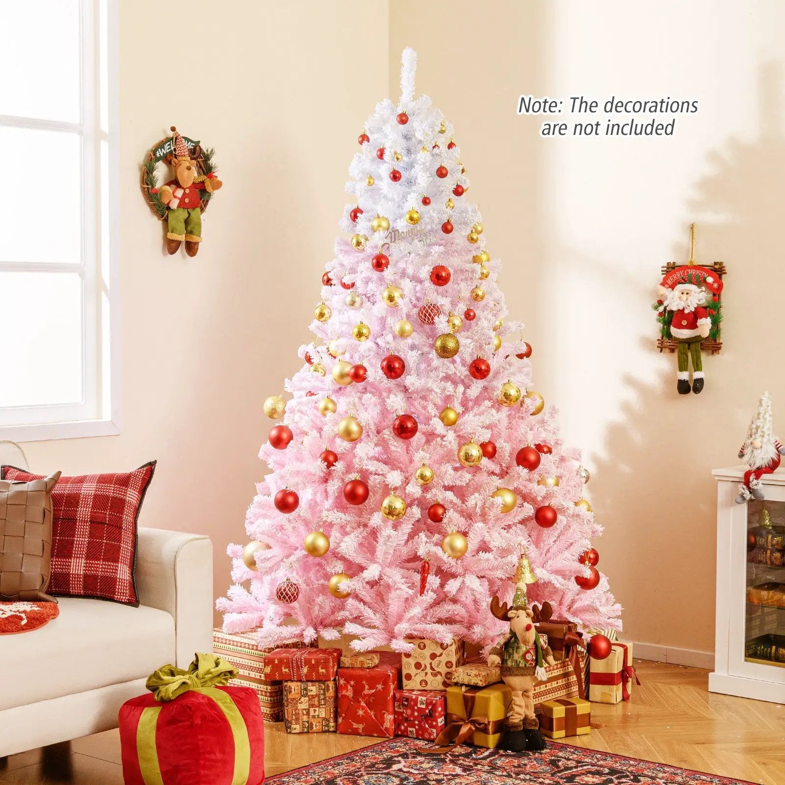 2025 New Artificial Christmas Tree with Folding Metal Stand and 456 Branch Tips by DirectDeals