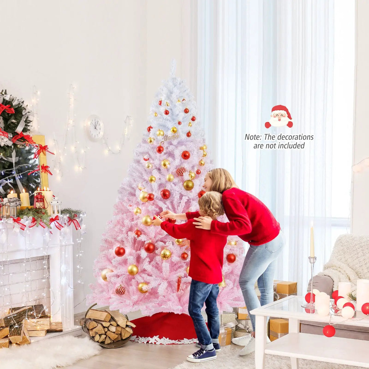 2025 New Artificial Christmas Tree with Folding Metal Stand and 456 Branch Tips, photo 2 of 32