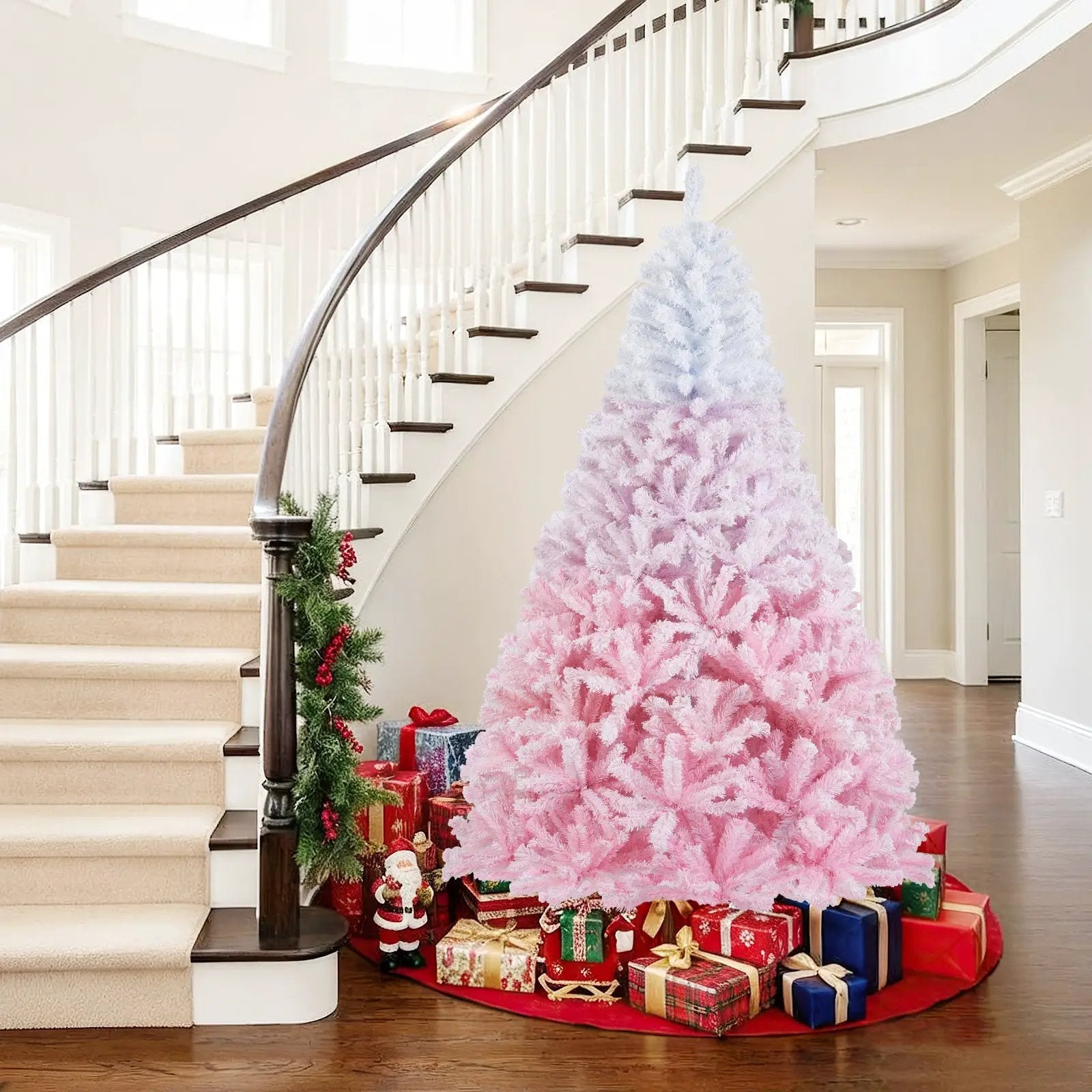 2025 New Artificial Christmas Tree with Folding Metal Stand and 456 Branch Tips by DirectDeals