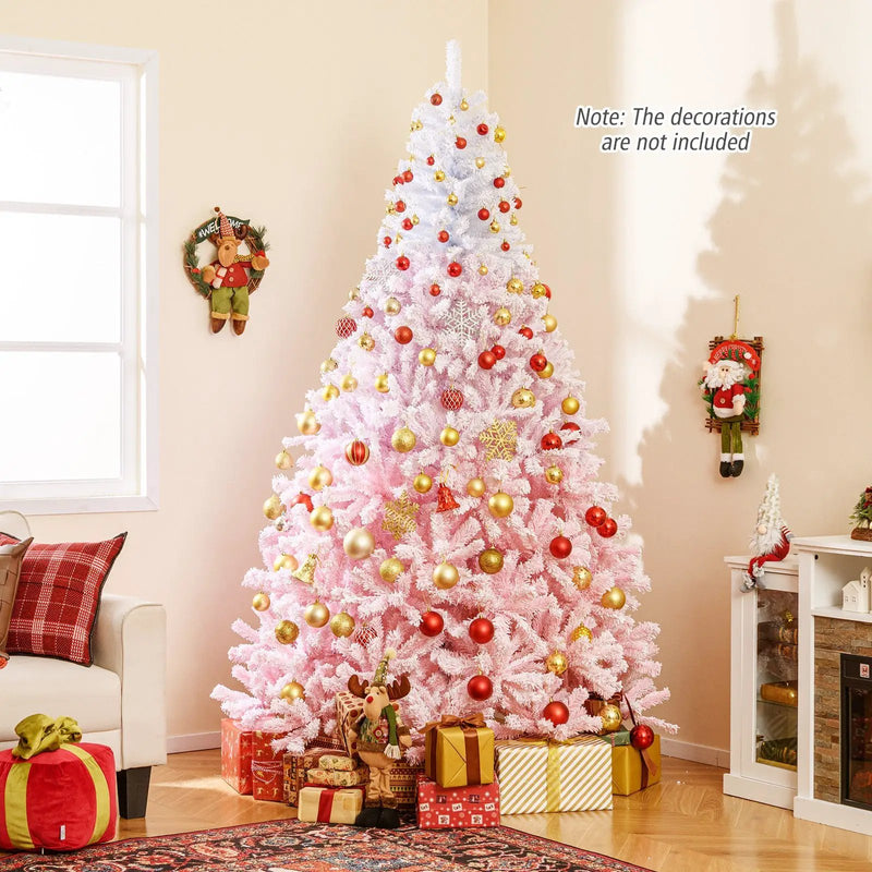 2025 New Artificial Christmas Tree with Folding Metal Stand and 456 Branch Tips by DirectDeals