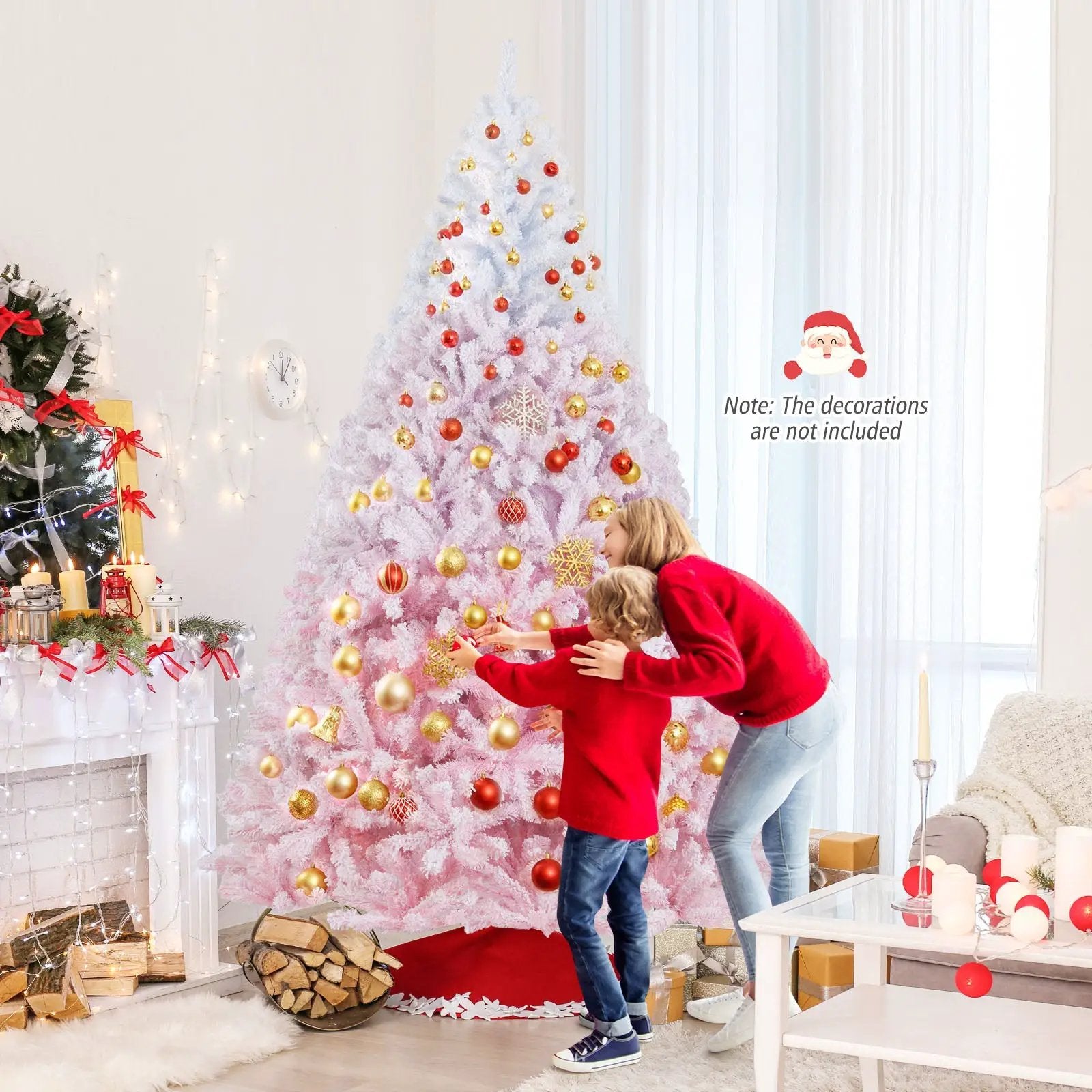 2025 New Artificial Christmas Tree with Folding Metal Stand and 456 Branch Tips by DirectDeals