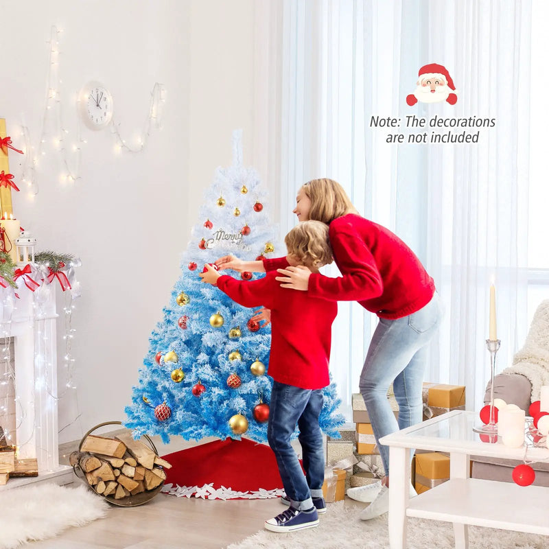 2025 New Artificial Christmas Tree with 456 Branch Tips and Folding Metal Stand by DirectDeals
