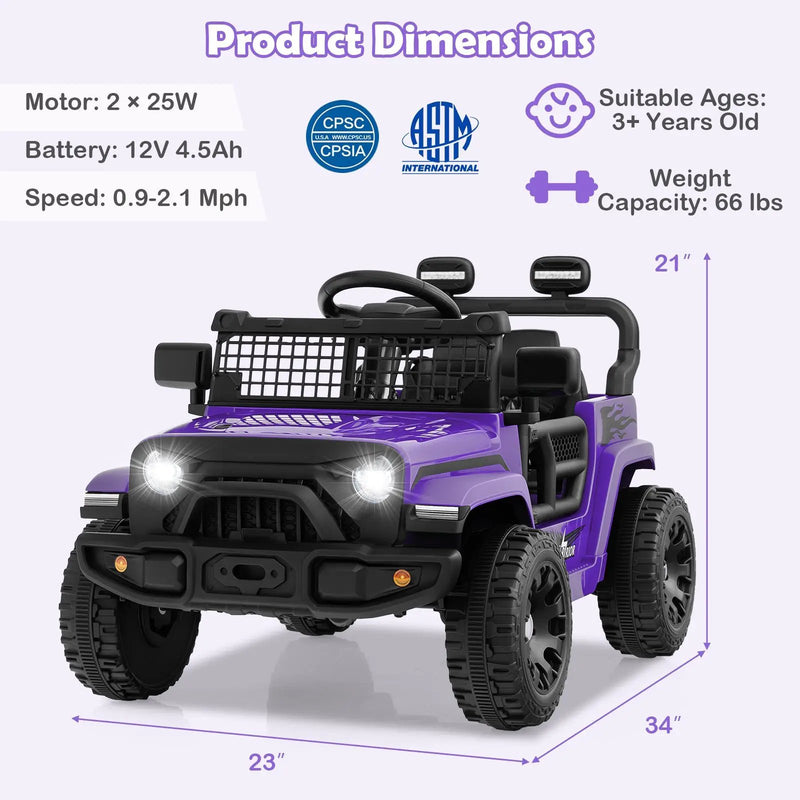 12V Kids Ride on Truck Car Battery Powered Electric Vehicle by DirectDeals
