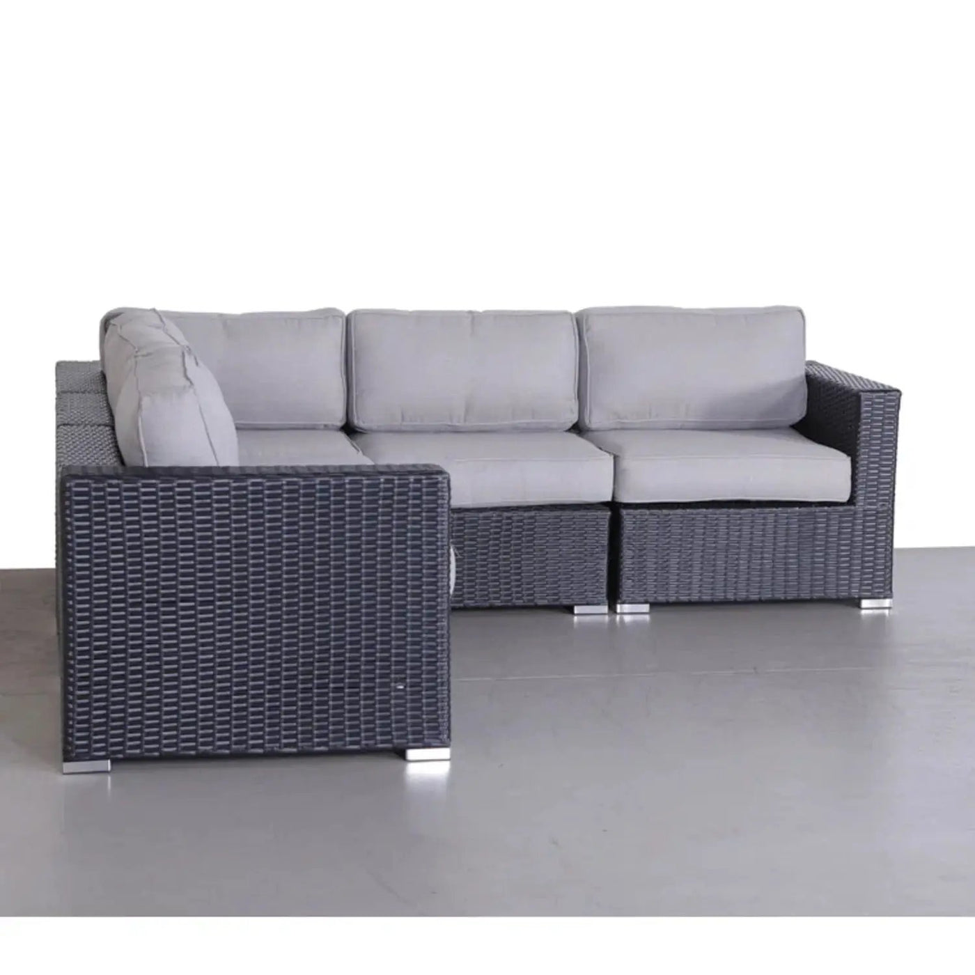 Luxurious Wicker Patio Sectional With Weather Resistant Sunbrella Cushions by HouseOfZazla