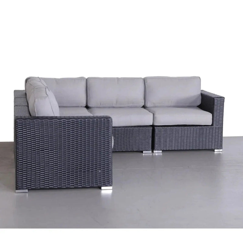 Luxurious Wicker Patio Sectional With Weather Resistant Sunbrella Cushions by HouseOfZazla