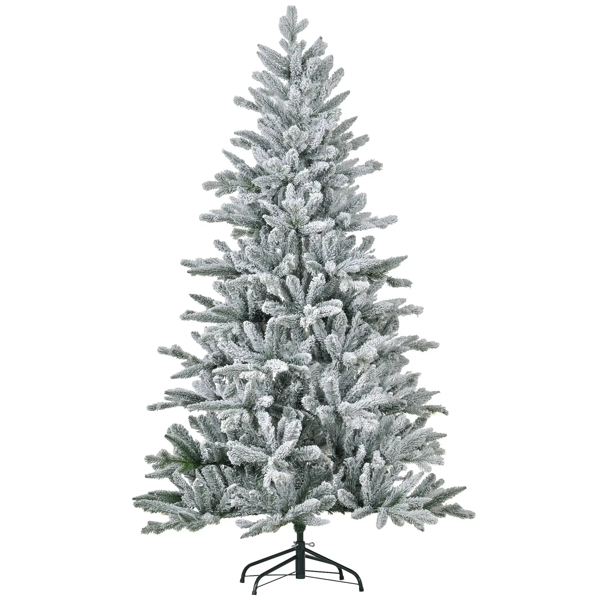 HOMCOM 6ft Snow Flocked Artificial Christmas Tree by HouseOfZazla