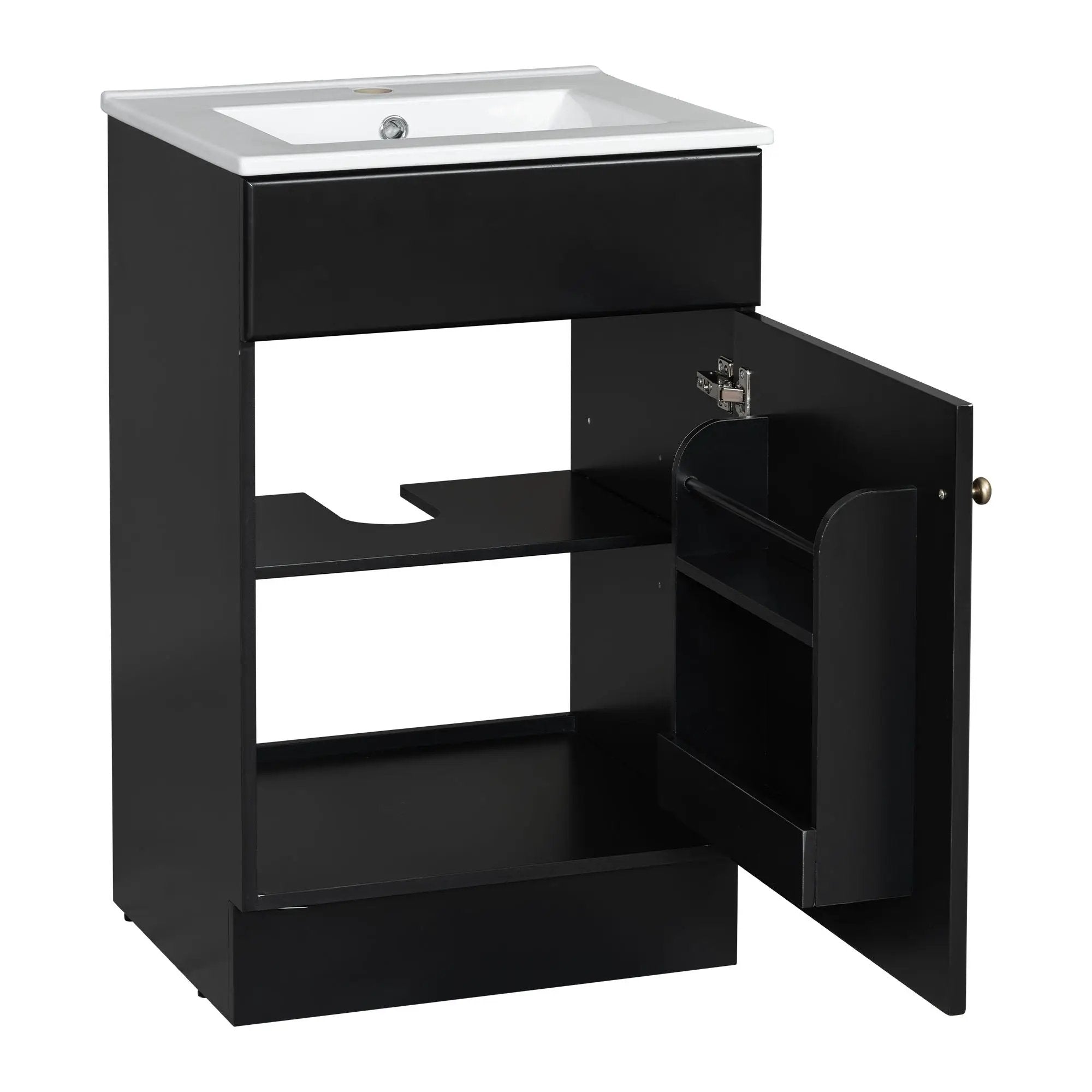 Bathroom Vanity With Sink, Cabinet With Adjustable Shelf