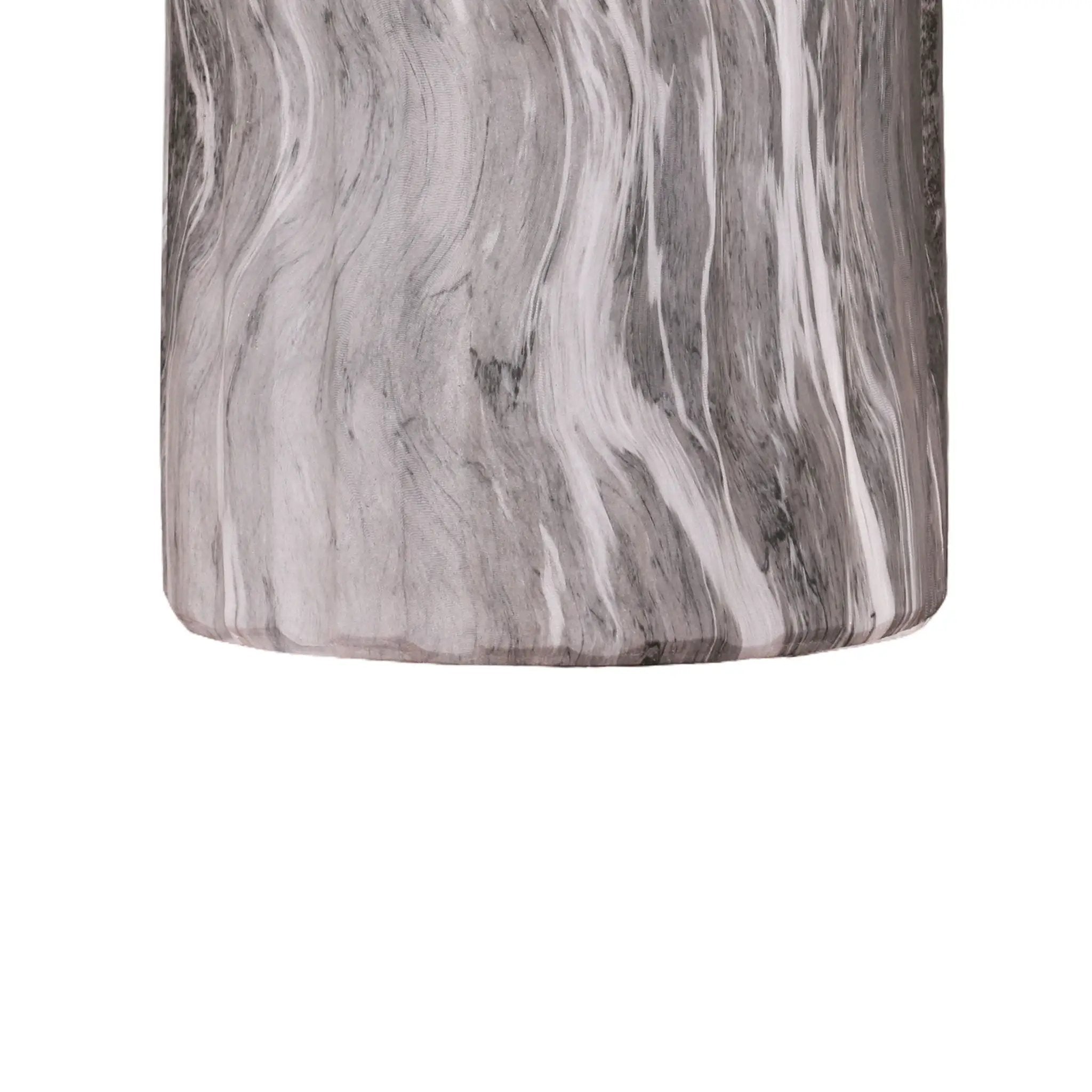 Round Geometric Outdoor End Table - Marble by Unique Piece Furniture
