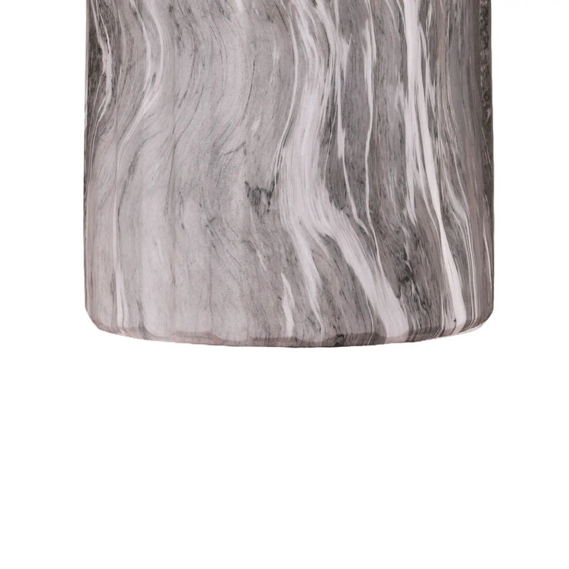 Round Geometric Outdoor End Table - Marble by Unique Piece Furniture