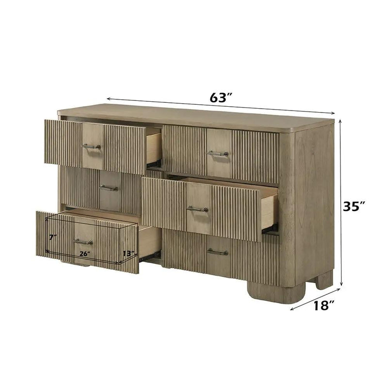 Lakkari - Dresser - Antique Oak by Unique Piece Furniture