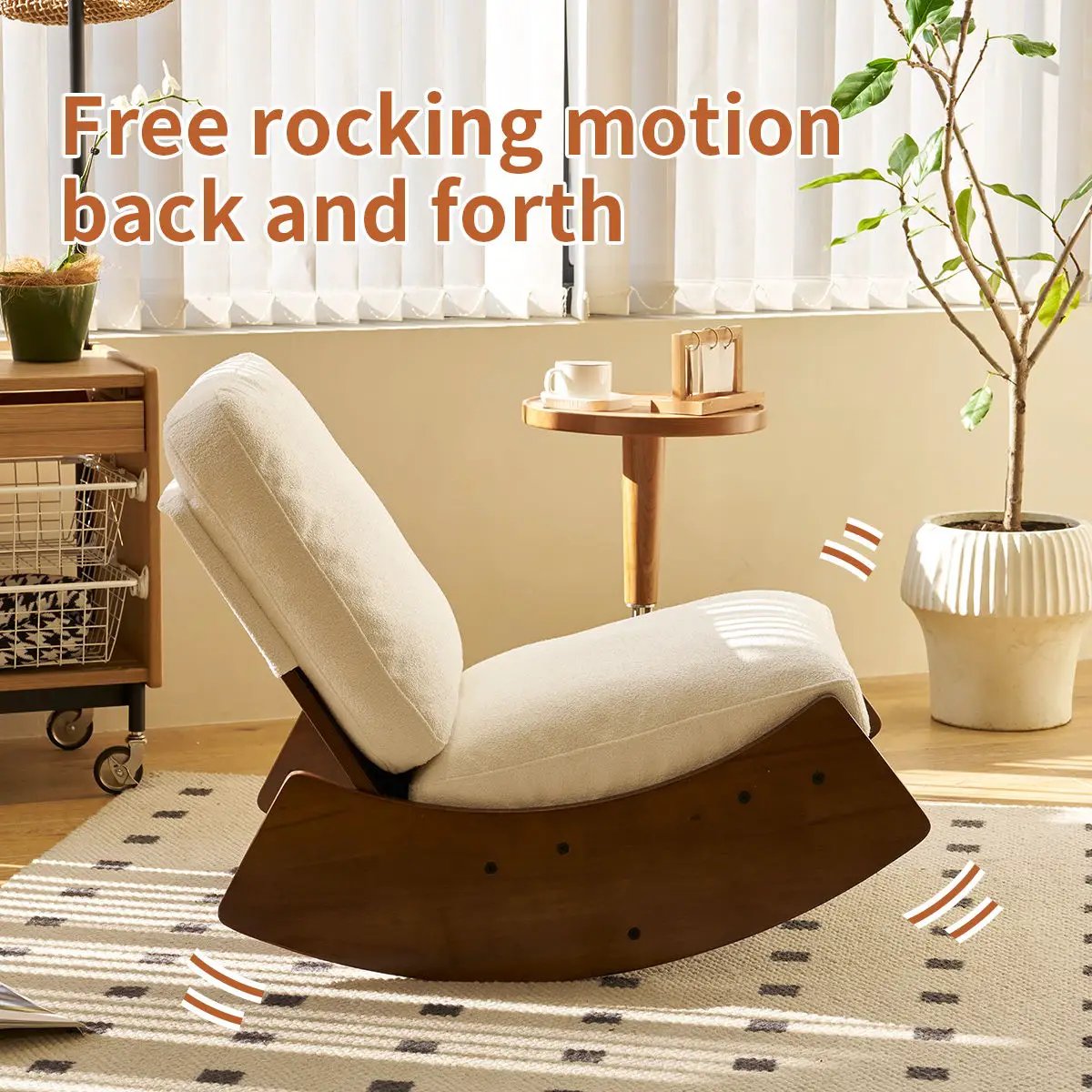 Comfortable High-Quality Upholstery Glider Rocking Chair by Unique Piece Furniture