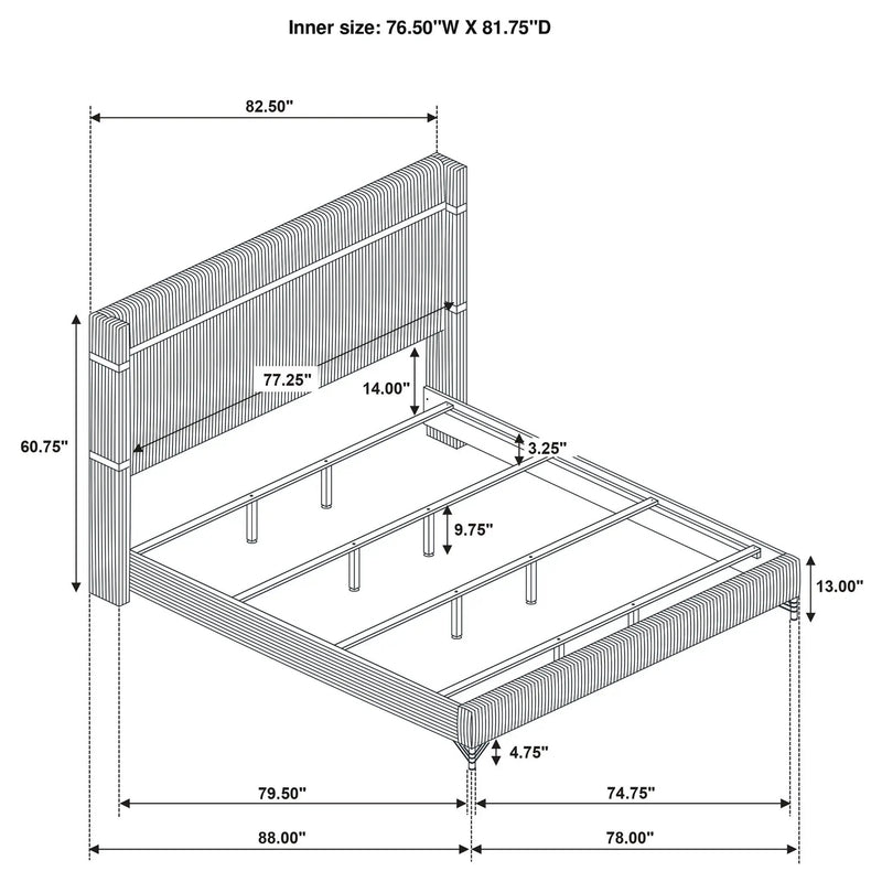 Malcolm - Bedroom Set With Wingback Design