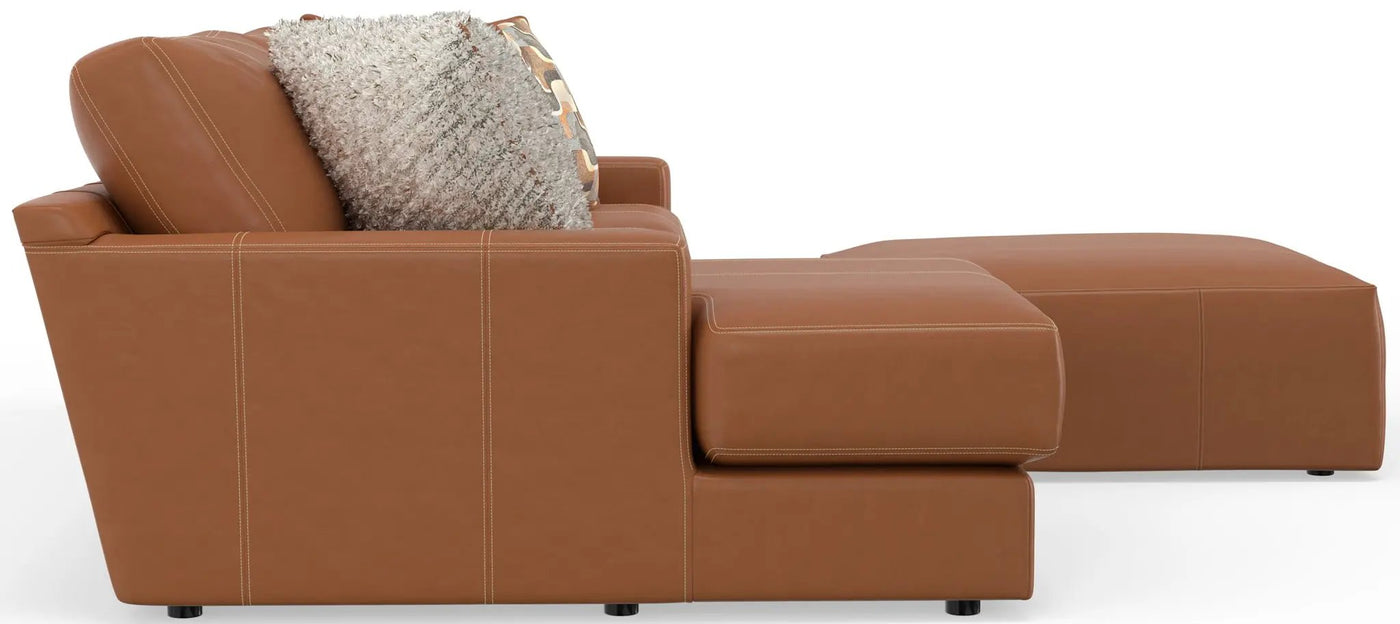 Minori - Italian Leather Sofa / Chaise And Cocktail Ottoman by Unique Piece Furniture