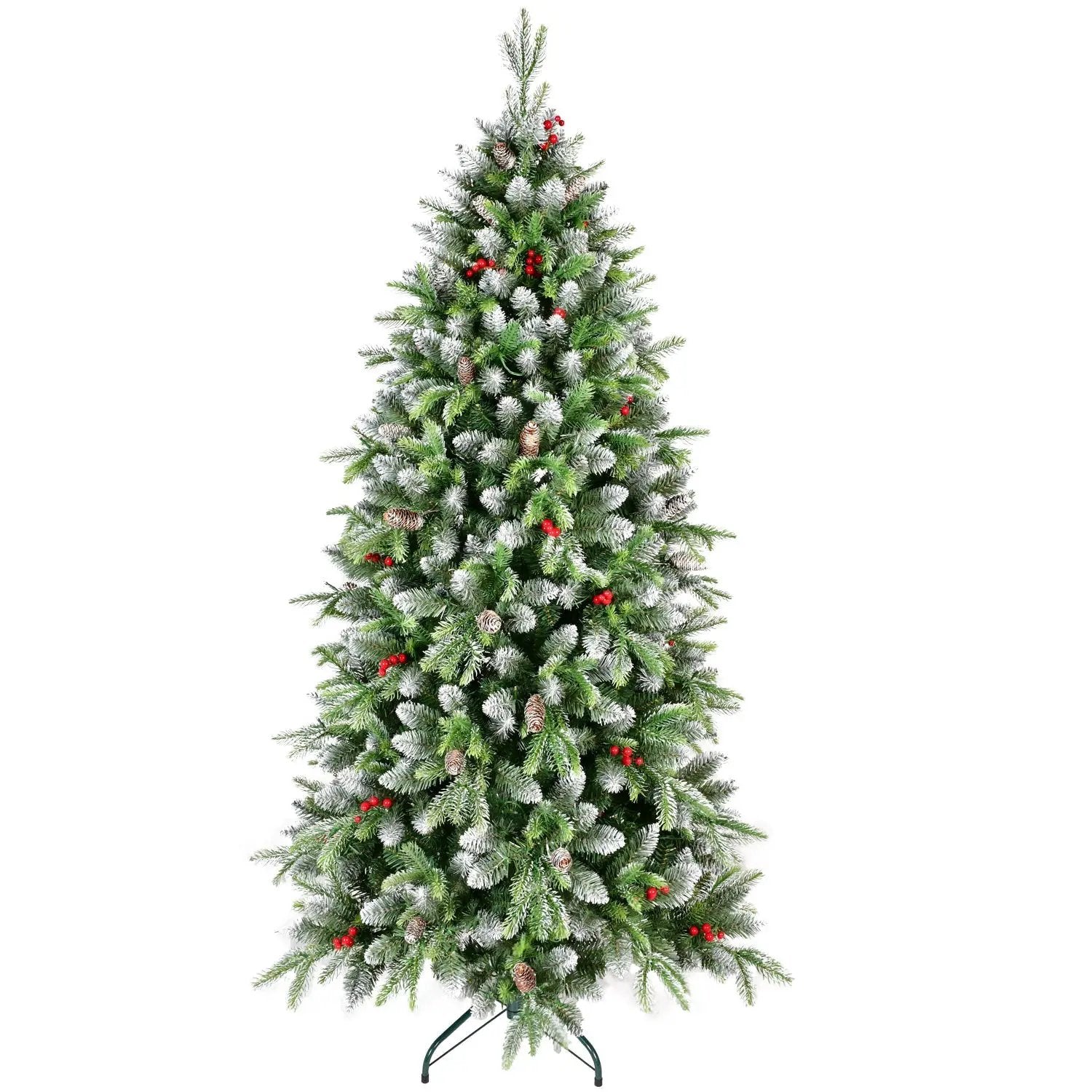 6ft Pre-Lit Artificial Christmas Tree with 380 Warm White LED Lights by HouseOfZazla