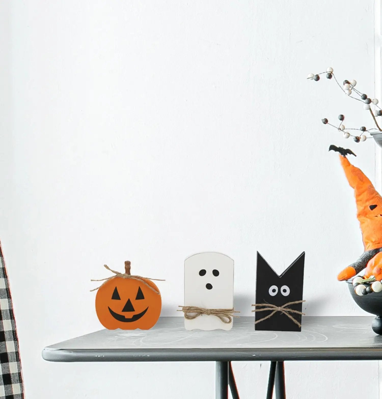 Set of 3 Halloween Holiday Table Decor by HouseOfZazla
