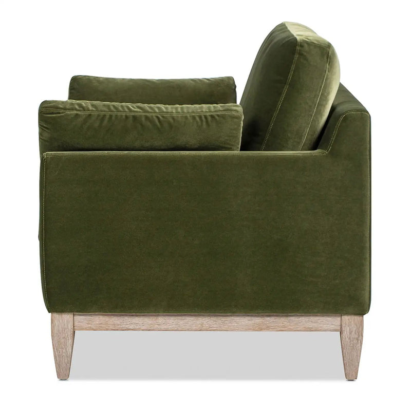 Pasadena - Wide Modern Farmhouse Accent Arm Chair - Olive Green by Unique Piece Furniture