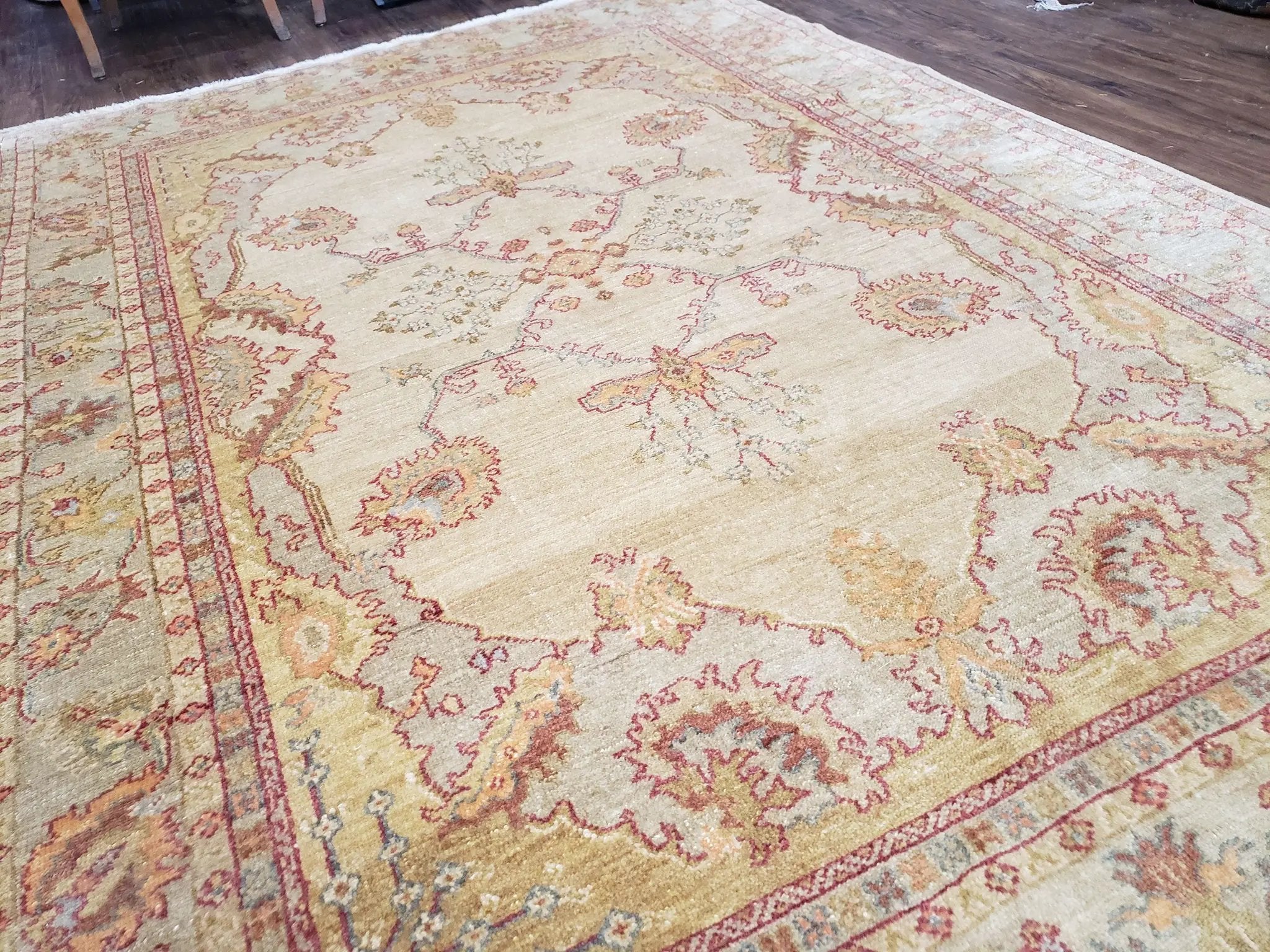6x9 Turkish Oushak Rug, Wool Rug, Hand Knotted by Jewel Rugs