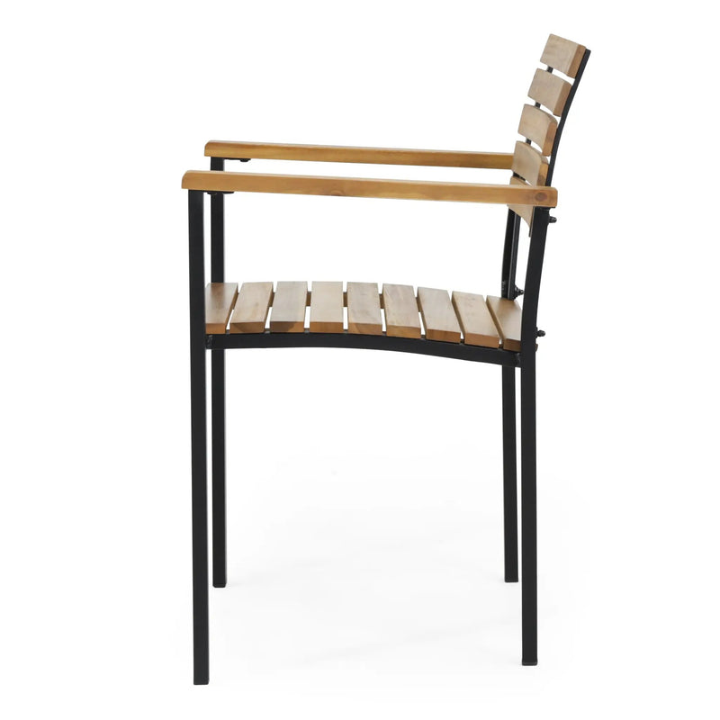 Laris Wood And Metal Chair by HouseOfZazla