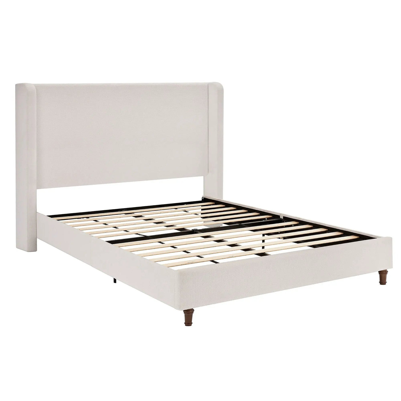 Harper - Tall Headboard Upholstered Bed / High Headboard / Elegant Simplicity / No Box Spring Needed by Unique Piece Furniture