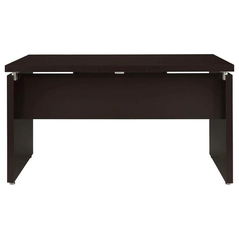 Floating - Top Computer Desk With Pullout Keyboard Shelf - Brown by HouseOfZazla