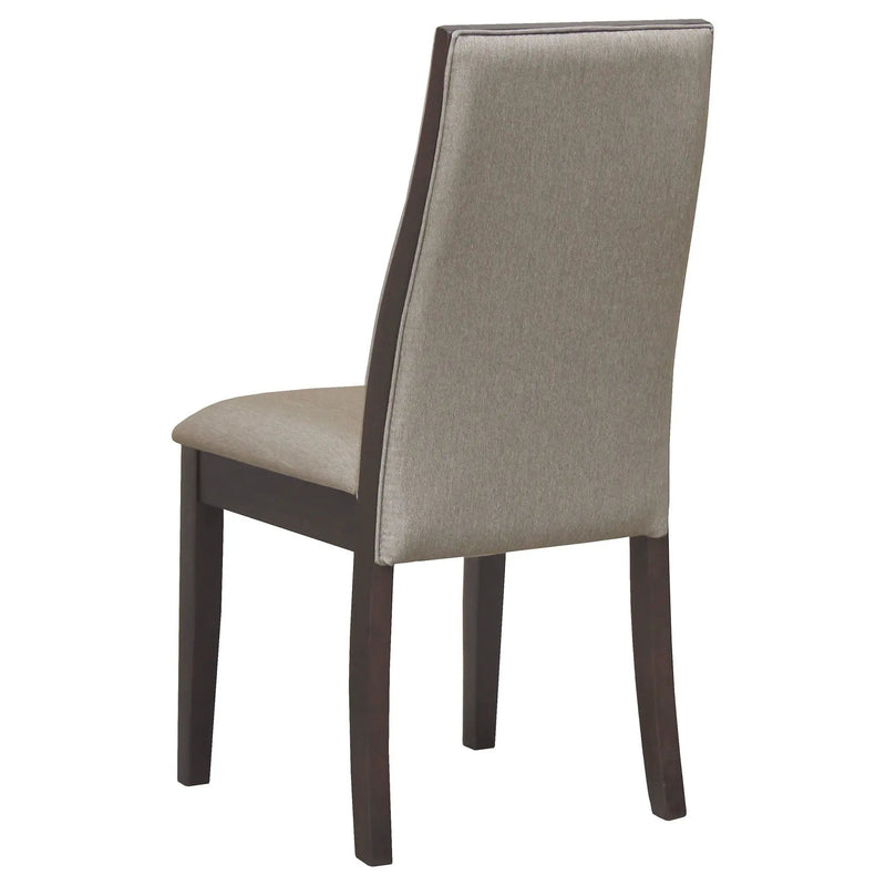 Spring Creek Upholstered Dining Chair Taupe (Set of 2) by Unique Piece Furniture