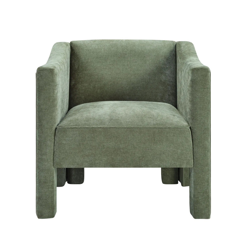 Barrel Accent Chair With Enclosed Arms by HouseOfZazla