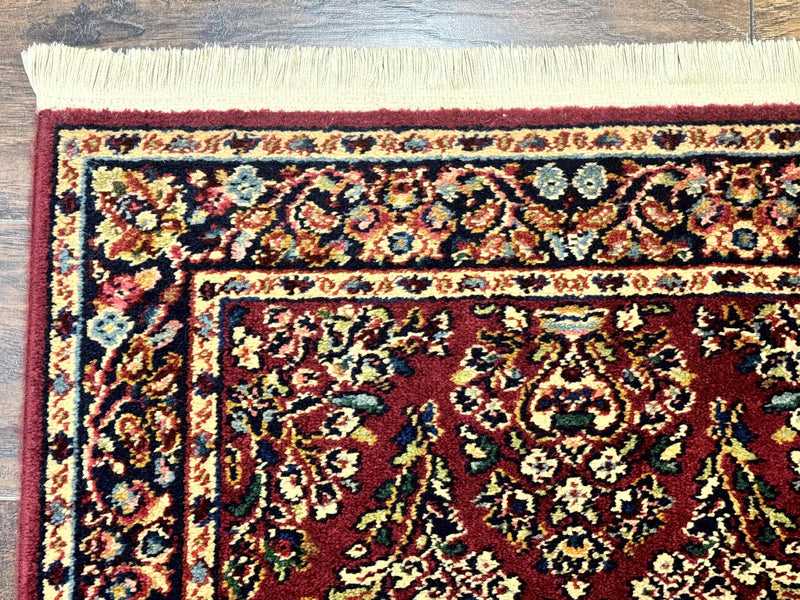 Karastan Runner Rug 2.6 x 8.6, Red Sarouk #785, Original 700 Series, Wool Karastan Runner Rug, Rare by Jewel Rugs
