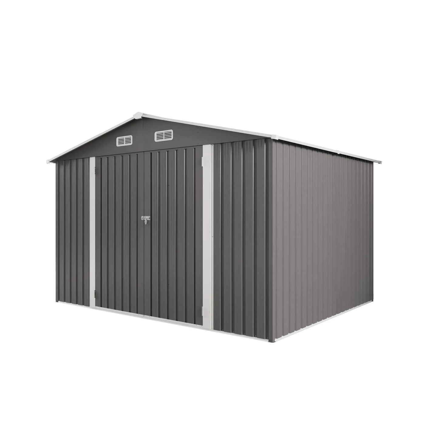 Large Outdoor Storage Shed With Lockable Door, Air Vent by HouseOfZazla