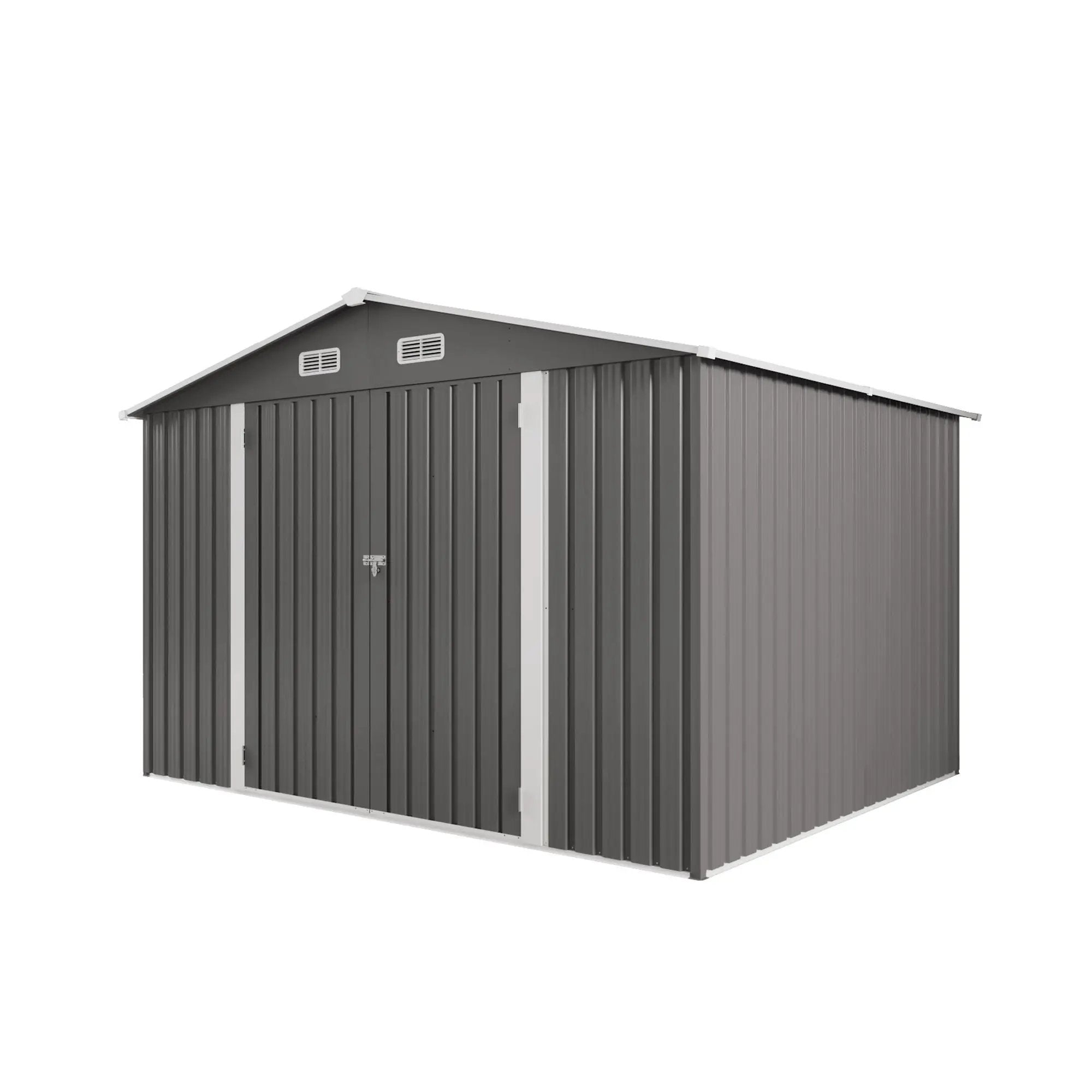 Large Outdoor Storage Shed With Lockable Door, Air Vent by HouseOfZazla
