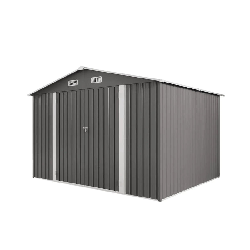 Large Outdoor Storage Shed With Lockable Door, Air Vent by HouseOfZazla