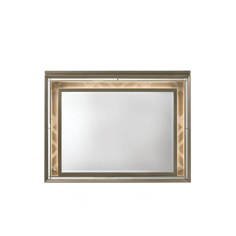 Skylar - Mirror With LED - Champagne by Unique Piece Furniture