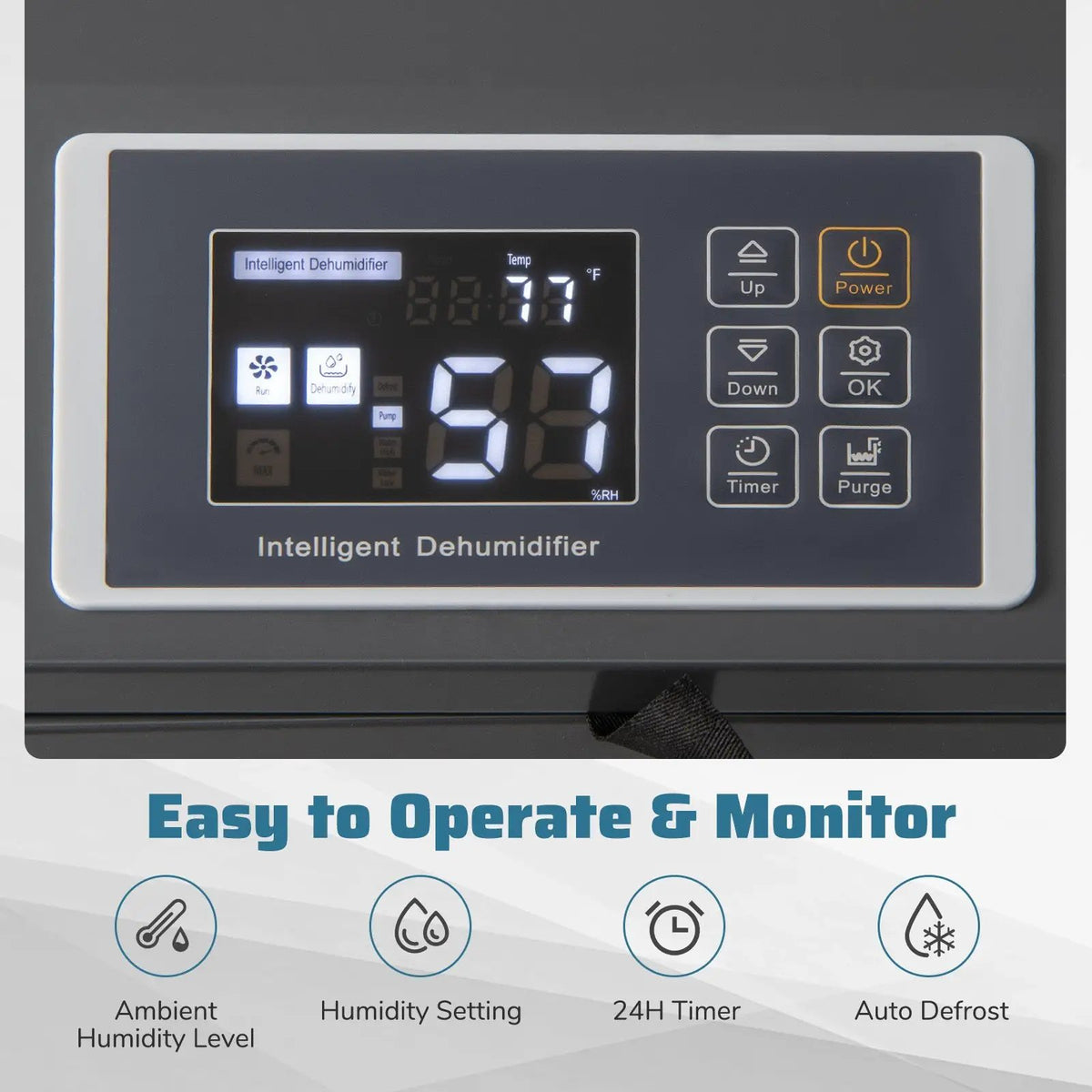 154 Pints Commercial Dehumidifier with Pump and Drain Hoses, photo 5 of 16